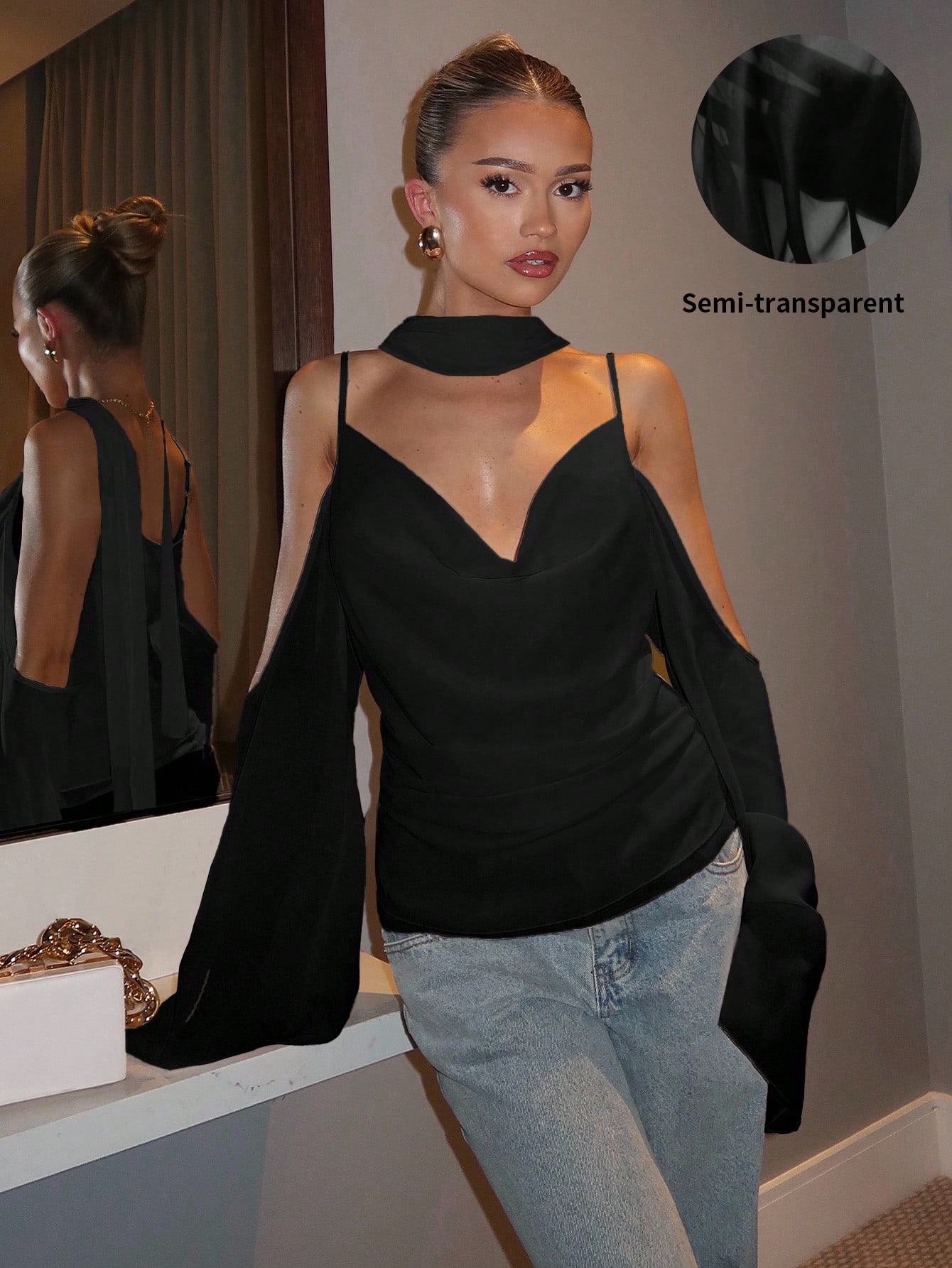 glamine charm elegant solid color camisole half sleeve chiffon top new year clothesparty topwomen's blousescasual blouse for women white top glamine charm elegant solid color camisole half sleeve chiffon top new year clothesparty topwomen's blousescasual blouse for women white top
